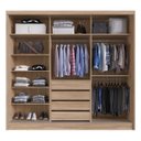 Ver imagem 3 de Guarda Roupa Casal 3 Portas 100% MDFLondon Yescasa