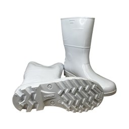 BOTA PVC BRANCA CANO CURTO MÉDIO 28CM SAFETY BOOTS SEM FORRO KADESH CA 42149 Média 39 - 3