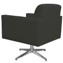 Ver imagem 3 de Kit 02 Poltronas Base Giratória Suede Cinza
