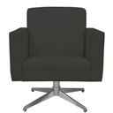 Ver imagem 2 de Kit 02 Poltronas Base Giratória Suede Cinza