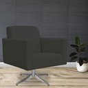 Ver mais imagens de Kit 02 Poltronas Base Giratória Suede Cinza