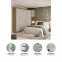Ver imagem 6 de Quarto de Canto Casal com Guarda Roupa e Cabeceira Paris Luciane Móveis
