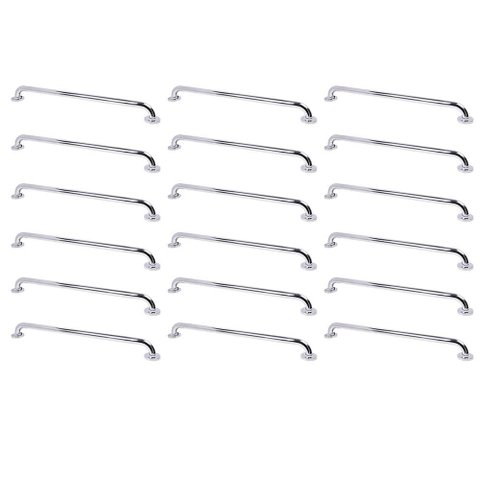 Alça de Apoio 70cm Barra Inox Kit 18 Unidades Idoso Deficiente Cadeirante Suporte