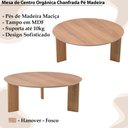 Ver imagem 5 de Mesa de Centro Chanfrada Pe Madeira Hanover 28018 Artesano Hanover