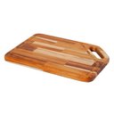 Ver imagem 1 de Tábua de Corte Chanfrada Madeira Legumes Churrasco 25x35cm