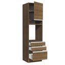 Ver imagem 6 de Torre Quente Armário de Cozinha 60 cm 1 Porta 3 Gavetas Rustic Glamy Madesa