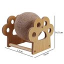Ver imagem 4 de Arranhador Gato Pet Felino Bolinha Brinquedo Rasqueavel Sisal Relaxante Divertida Antiestresse Petsh