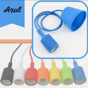 Ver imagem 4 de Pendente Lâmpadas Soquete E27 Bivolt Cabo 1m 1º Linha:azul