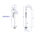 Ver imagem 5 de Misturador Monocomando de Piso para Banheira Deca You 1871.BL105.Mt Quadrado Desviador Black Matte U