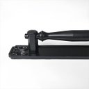 Ver imagem 3 de Puxador Duplo Strauss 250mm Preto Fosco Porta Pivotante Correr Passagem Madeira Vidro Rústico