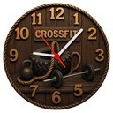 Ver imagem 1 de Relógio de Parede - Academia Crossfit(68)-efeito 3d -25x25x2cm