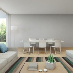 Tapete Sisal para Sala de Estar L15 Liso 2,00Mx2,50m Apaeb - 1