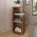 Ver imagem 1 de Estante para Livros Bis 2 Prateleiras Cinamomo/off White - Pnr