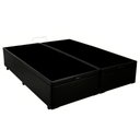 Ver imagem 2 de Cama Box Baú Casal Bipartido Sintético Sereneprime Preto 138x188x44