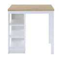 Ver imagem 2 de Bancada Ilha Cozinha 3 Prateleiras 90x60 Cm Cd1022 Branco Dtall