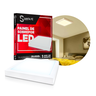 10un Painel Plafon Led Sobrepor Alumínio 24w Quadrado 3.000k - 2