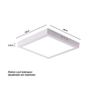 10un Painel Plafon Led Sobrepor Alumínio 24w Quadrado 3.000k - 3