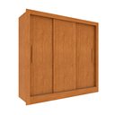 Ver imagem 7 de Guarda Roupa Casal 3 Portas Taiffa 190cm Yescasa Marrom/Cinamomo/Off White