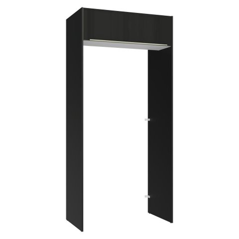 Porta-geladeira 103 Cm 1 Porta Basculante Preto/branco/preto Lux Madesa