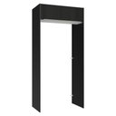 Ver imagem 1 de Porta-geladeira 103 Cm 1 Porta Basculante Preto/branco/preto Lux Madesa