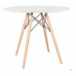 Mesa Redonda Eiffel 80cm Preta – Compacta, Moderna e Sofisticada - 8