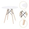 Mesa Redonda Eiffel Eames 80cm Branco – Compacta, Moderna e Sofisticada - 4