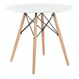 Mesa Redonda Eiffel 80cm Preta – Compacta, Moderna e Sofisticada - 7