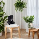 Ver imagem 2 de Escultura Decorativa Humano Sentado em Resina Preto