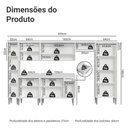 Ver imagem 4 de Armário de Cozinha Completa 325cm Branco Emilly Madesa 07