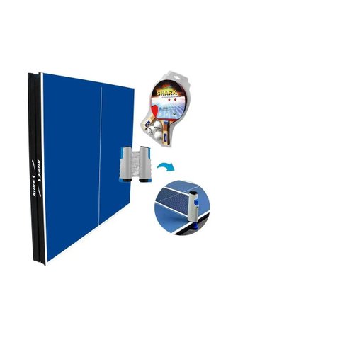 Mesa Ping Pong Mdp 15mm Klopf 1001 + Kit Raquetes e Bolas Klopf 5055 + Rede Retratil Oficial