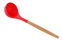 Ver imagem 1 de Concha de Silicone C/cabo de Bambu Charmy Vermelha 31cm Lyor
