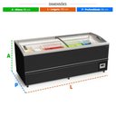 Ver imagem 2 de Câmara Horizontal Expositor Ilha Premium -18ºc Inverter Degelo 190cm Eipr1900 220v - Refrimate