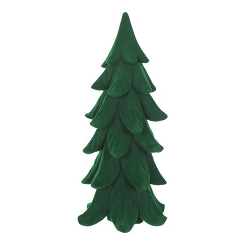 Arvore Resina Natal Decorativa 28,5x12,5cm Verde Florarte Flor Arte