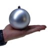 Enfeite de Natal Bola Grande 10cm 06 Unidade Cor:Prata - 4