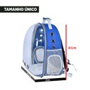 Ver imagem 6 de Mochila Bolsa Santino PET JOY Com Visor Poliéster Cachorro gato Original Viagem SAT3U Azul