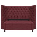 Ver imagem 1 de Kit Cabeceira e Calçadeira Baú Casal Everest P02 140 cm para cama Box Suede - Doce Sonho Móveis KIT