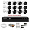 Kit 12 Câmeras Intelbras Vhd 1220 B Full Color Bullet Full Hd 1080p Multi Hd Ir 20m + Dvr Mhdx 1216 - 1
