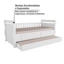 Ver imagem 5 de Bicama Infantil 100% MDF Vicky Espresso Móveis Branco/Brilho