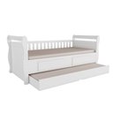 Ver imagem 2 de Bicama Infantil 100% MDF Vicky Espresso Móveis Branco/Brilho