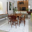 Ver mais imagens de Mesa de Madeira Retangular com 5 Cadeiras para Apartamento Pequeno