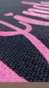 Ver imagem 4 de Tapete Capacho Preto Bem Vindo Rosa - Antiderrapante