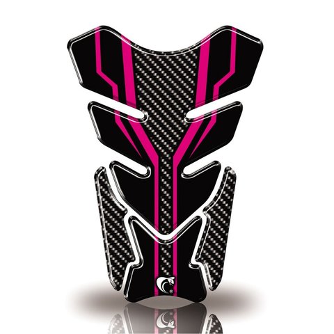 Protetor de Tanque Adesivo Moto Cg Twister Factor Fazer Gsx-s Cobra Motoparts Preto Pink