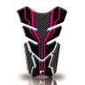 Protetor de Tanque Adesivo Moto Cg Twister Factor Fazer Gsx-s Cobra Motoparts Preto Pink - 1