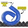 Mangueira Espiral Pu 3,5 Mts X 8mm + Bico Passar Ar Limpeza Ppq - 3