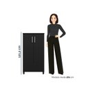 Ver imagem 5 de Armário Multiuso Brisa 2 Portas com Prateleiras Black