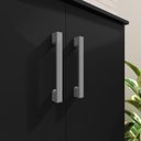 Ver imagem 7 de Armário Multiuso Brisa 2 Portas com Prateleiras Black
