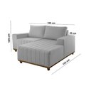 Ver imagem 5 de Sofá Boreal de 185cm B25 Chaise Lado Direito Meu Sofá Online