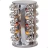 Porta Condimentos Giratório Aço Inox 20 Potes para Especiarias - 1