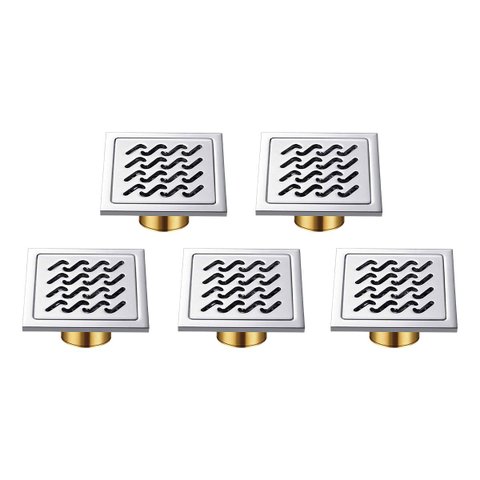 Ralo Inox 10x10 Lavabo Kit 5 Uni Anti Odor Anti Inseto Box Casa Cozinha Varanda Lavandeira Resistent