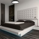 Ver imagem 2 de Plafon Painel Sobrepor Luminária Sala Jantar Quarto 4 Lâmpadas Redondo Soquete E27 Vermelho